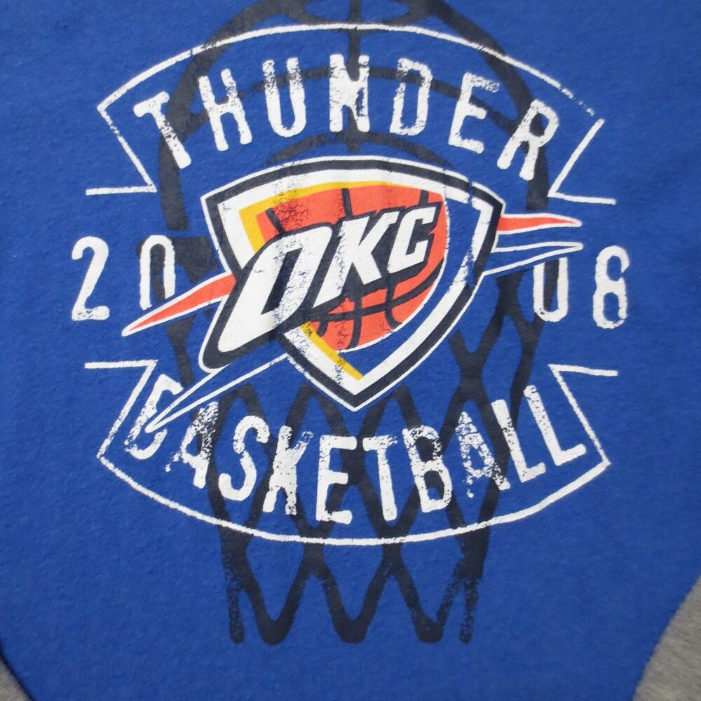 4/$14 NBA OKC THUNDER womens CREWNECK shirt OKLAHOMA CITY top BASKETBALL size XL - Picture 3 of 9